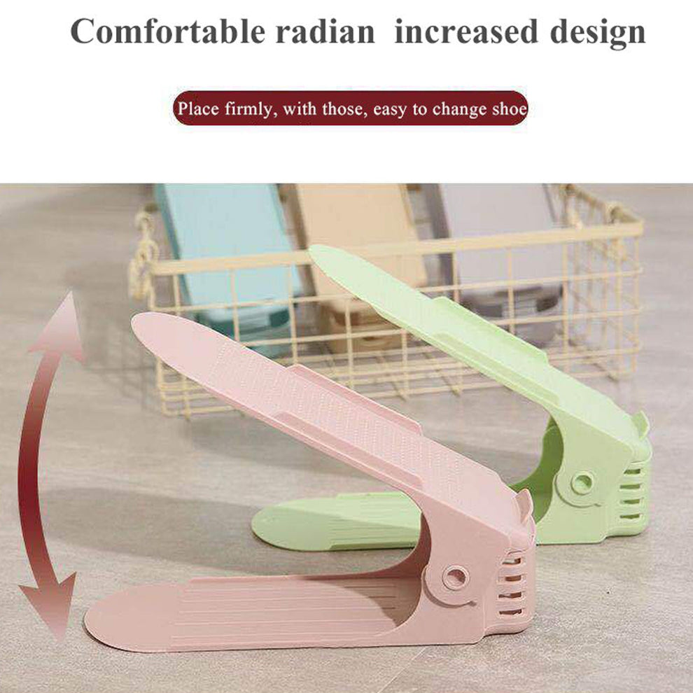 Adjustable Shoe Organizer – Folding Space Saver | Velvet Organizers
