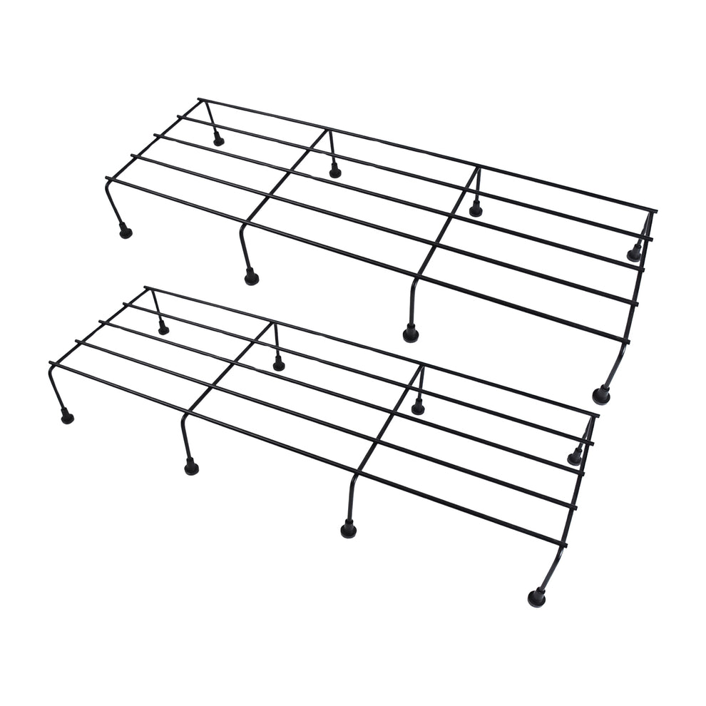 Metal Rectangle Flower Plant Stand – Durable 2 Pc Set