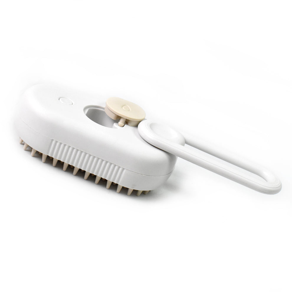 Electric Pet Steam Brush – Hair Removal & Massage | Calm & Curl